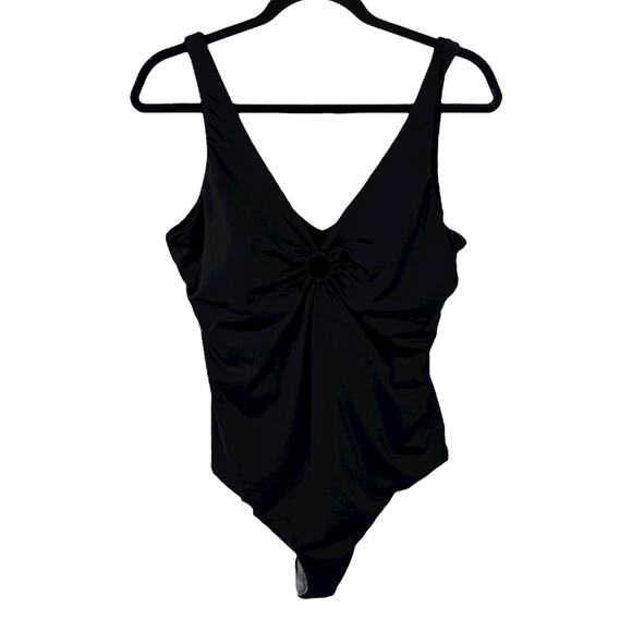 Andie The Bonita One piece swimsuit black size Large L - Picture 1 of 8